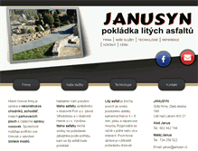 Tablet Screenshot of janusyn.cz